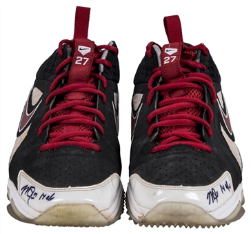 2014 Mike Trout Game Worn, Signed & Inscribed Nike Workout Shoes From MVP Season (Anderson Authentics, JSA)